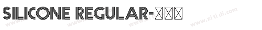 Silicone Regular字体转换